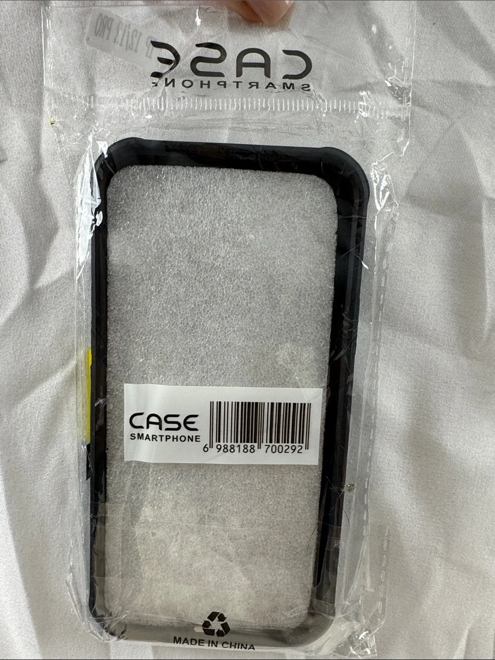 Black Smartphone Case with Integrated Ring Holder - Brand